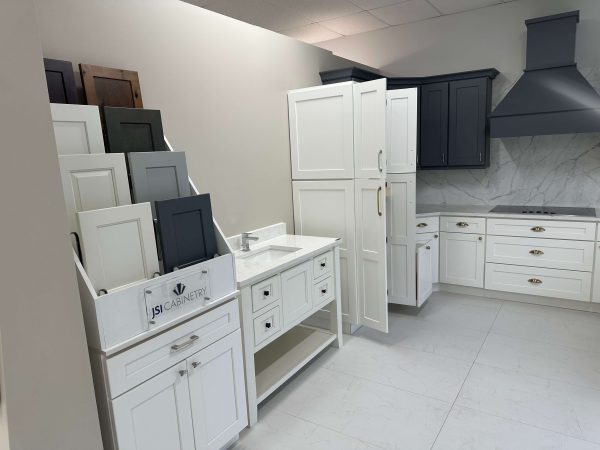 Cabinets in showroom